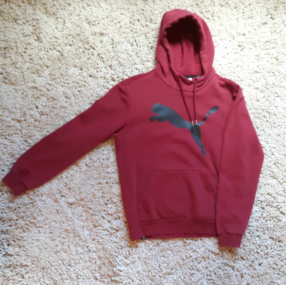 Puma Hoodie red burgundy hooded sweater
